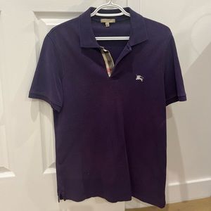 Burberry purple men’s polo